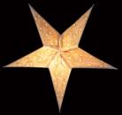 Baby Hanima white - Foldable glowing Paperstar with 5 points, 40 cm
